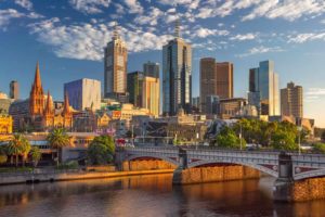 Melbourne aerial shot