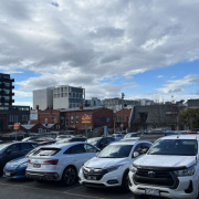 Outdoor lot parking on Outdoor lot parking on