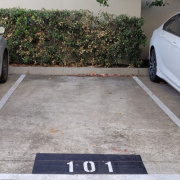 Outdoor lot parking on  