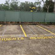 Outdoor lot parking on Outdoor lot parking on