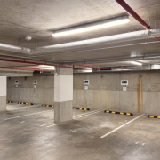 Indoor lot parking on  