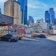 Outdoor lot parking on  