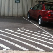 Outdoor lot parking on  