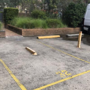 Outdoor lot parking on  