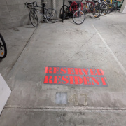 Indoor lot parking on  