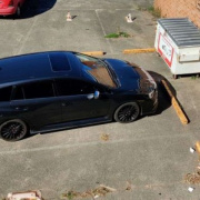 Outdoor lot parking on  