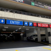 Indoor lot parking on  