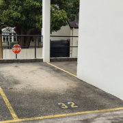 Outdoor lot parking on  