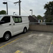 Outdoor lot parking on  
