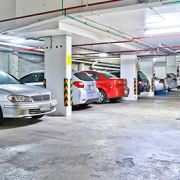 Indoor lot parking on  
