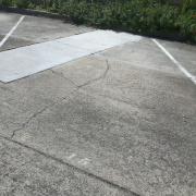 Outdoor lot parking on  