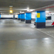 Indoor lot parking on  