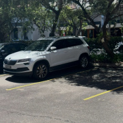 Outdoor lot parking on  