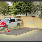 Outdoor lot parking on  