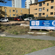 Outdoor lot parking on  