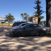Outdoor lot parking on  