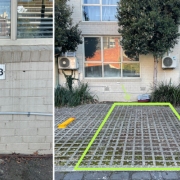 Outdoor lot parking on  