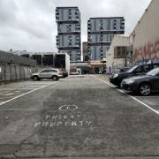 Outdoor lot parking on  