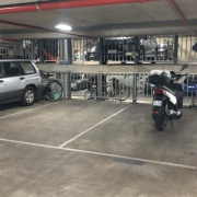 Indoor lot parking on  