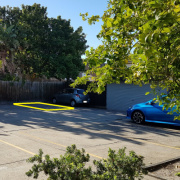 Outdoor lot parking on  