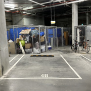 Indoor lot parking on  