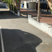Outdoor lot parking on  