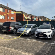 Outdoor lot parking on  