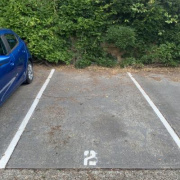 Outdoor lot parking on Outdoor lot parking on