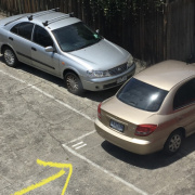 Outdoor lot parking on  