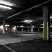 Indoor lot parking on  