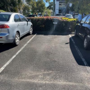 Outdoor lot parking on Outdoor lot parking on