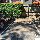 Outside parking on Outside parking on