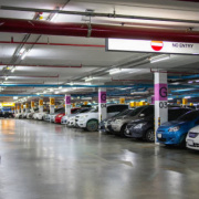 Indoor lot parking on  