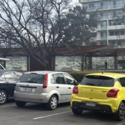 Outdoor lot parking on Outdoor lot parking on