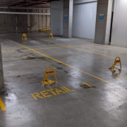 Indoor lot parking on  