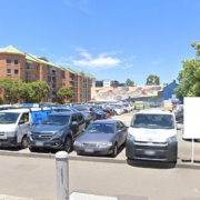 Outdoor lot parking on  
