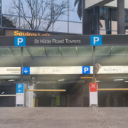 Indoor lot parking on Queens Rd in Melbourne
