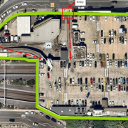 Outdoor lot parking on  