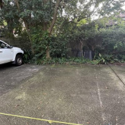 Outdoor lot parking on  