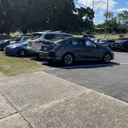 Outdoor lot parking on  