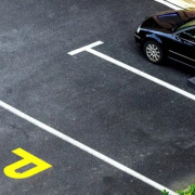 Outdoor lot parking on  
