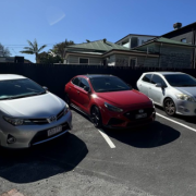 Outdoor lot parking on  