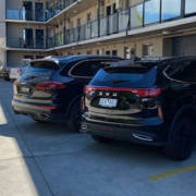 Outdoor lot parking on  