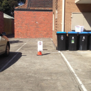 Outdoor lot parking on  