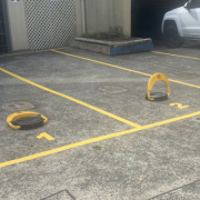 Outdoor lot parking on  