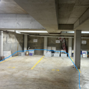 Indoor lot parking on  